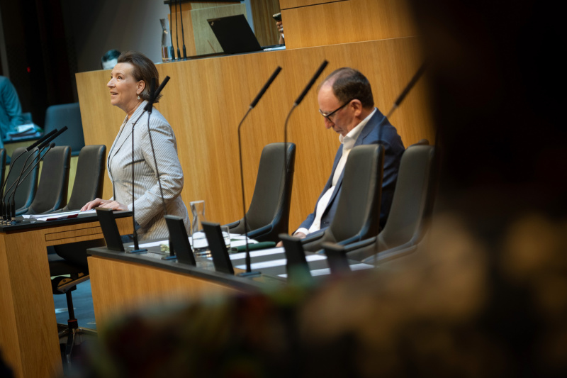 Nationalratsabgeordnete Gabriele Heinisch-Hosek (SPÖ) am Redner:innenpult