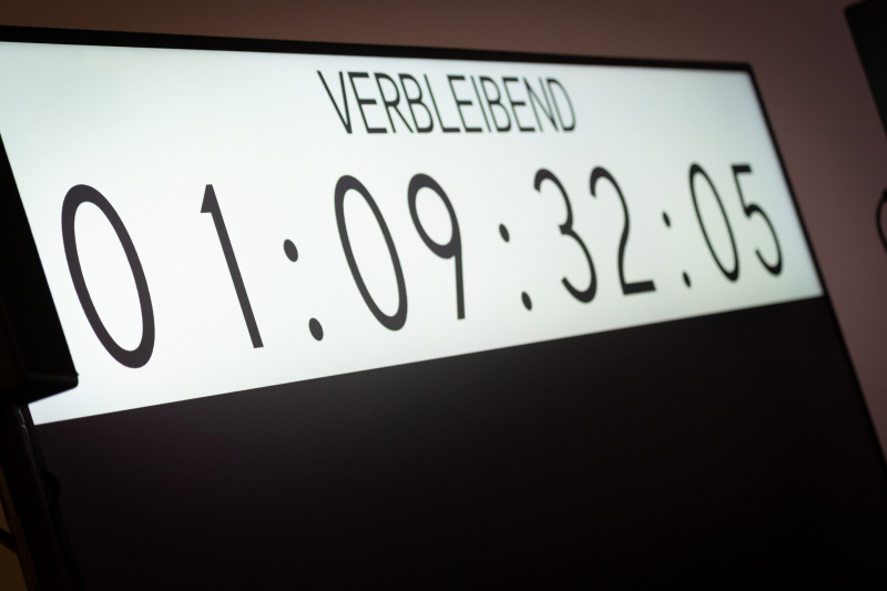 Anzeige der verbleibenden Sendezeit