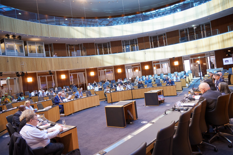 Session 4, from left: Douglas Merritt, Command Inspector General, U.S. Army Africa, United States of America, Gregory Lick, National Defence and Canadian Armed Forces Ombudsman, Canada, Yong Won Kim, Human Rights Protector for the Military, South Korea, Chrystal Pillay, Director of Legal Services, South African Military Ombud, South Africa, Ramya Sundararaman, Deputy Director, Defence Suicide Prevention Office of the Department of Defence, United States of America, Emmanuel Jacob, President of the European Organisation of Military Associations and Trade Unions (EUROMIL)