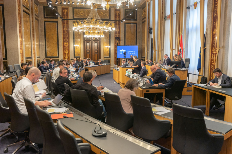 Blick Richtung Ausschussteilnehmer:innen