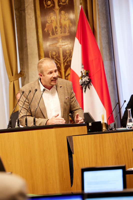 Am Rednerpult Bundesrat Markus Leinfellner (FPÖ)