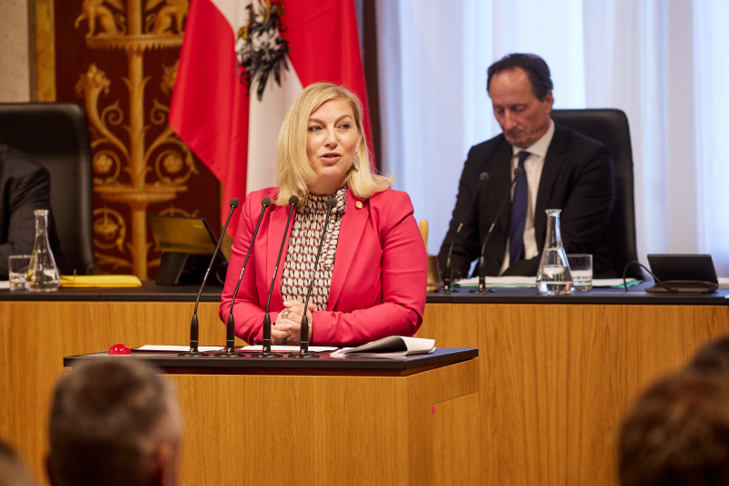 Am Rednerpult Bundesrätin Doris Hahn (SPÖ)