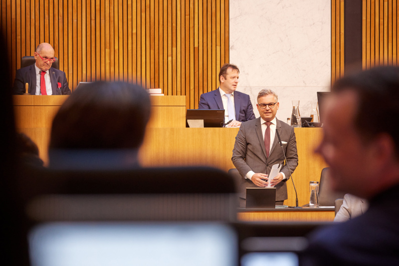 Rede von Finanzminister Magnus Brunner (ÖVP)