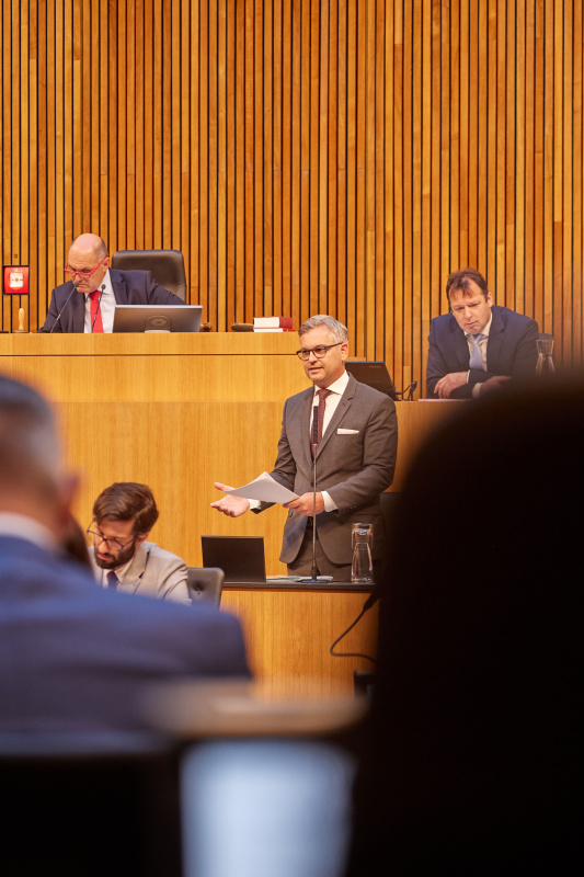 Rede von Finanzminister Magnus Brunner (ÖVP)