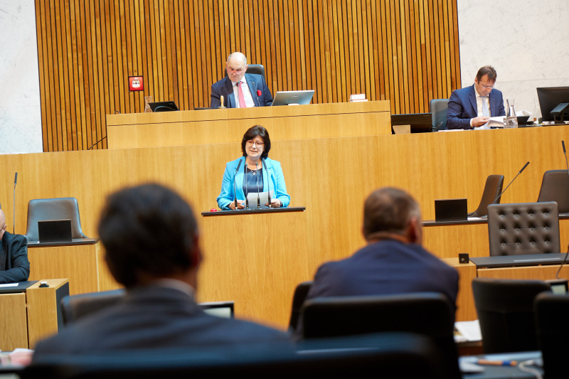 Am Rednerpult Nationalratsabgeordnete Rosa Ecker (FPÖ)