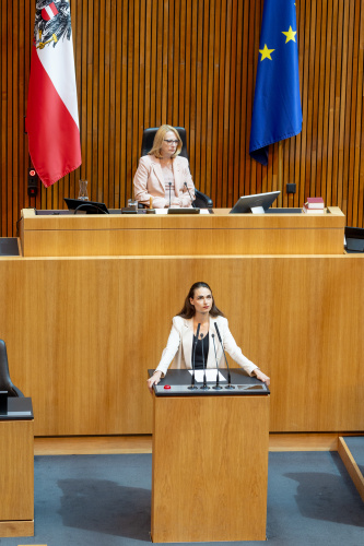 Am Rednerpult Nationalratsabgeordnete Barbara Neßler (GRÜNE)