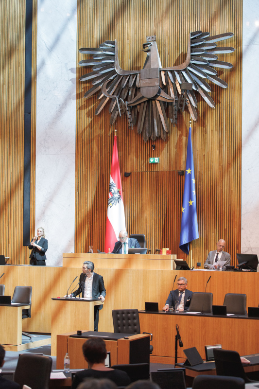 Am Rednerpult Nationalratsabgeordneter Süleyman Zorba (GRÜNE)