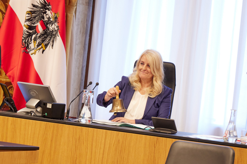 Bundesratspräsidentin Claudia Arpa (SPÖ)  am Präsidium