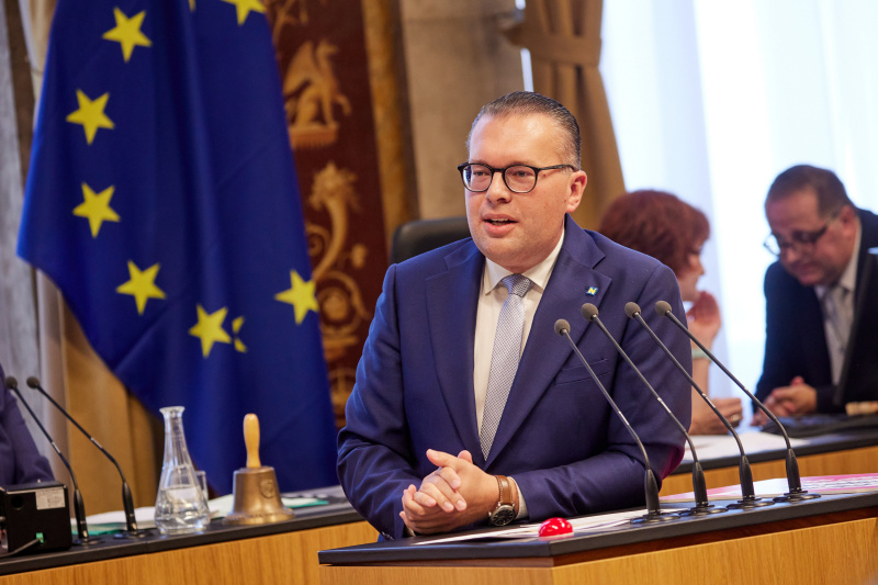 Am Rednerpult Bundesrat Matthias Zauner (ÖVP)