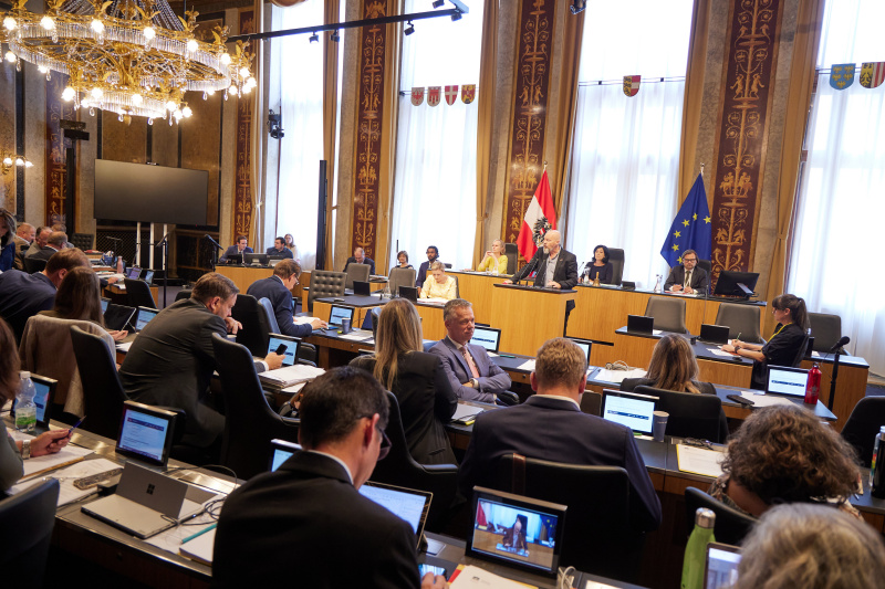 Am Rednerpult Vorsitzender der Bundesratsfraktion Marco Schreuder (GRÜNE)