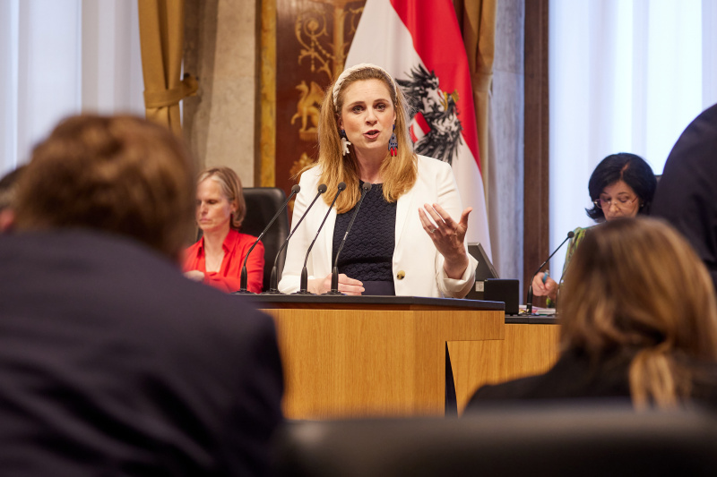 Am Rednerpult Bundesrätin Marlene Zeidler-Beck (ÖVP)