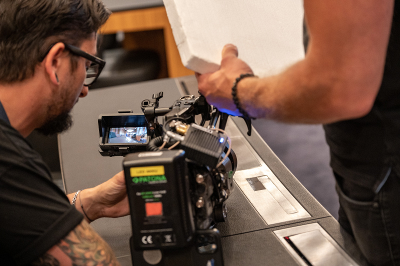 Dreh mit der Journalistin Susanne Schnabl