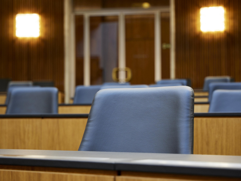 Sitzplätze der Abgeordneten im Plenum