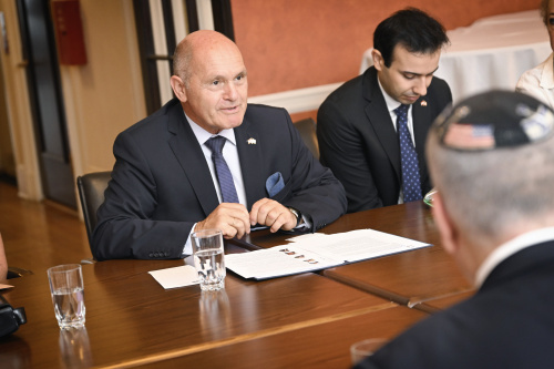 Treffen mit Big 5-Vertreter:innen. Nationalratspräsident Wolfgang Sobotka (ÖVP)