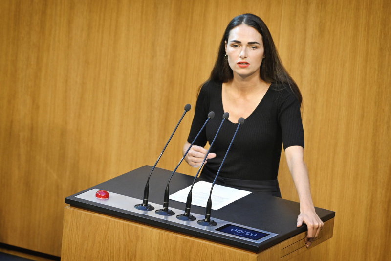 Am Rednerpult: Nationalratsabgeordnete Barbara Neßler (GRÜNE)