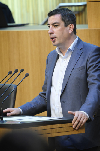 Am Rednerpult: MEP Günther Sidl (SPÖ)