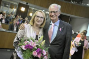 Von links: Zweite Nationalratspräsidentin Doris Bures (SPÖ), Präsident Österreichische Krebshilfe Paul Sevelda