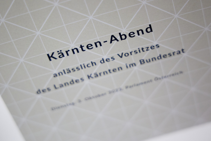 EInladungskarte zum Kärnten-Abend