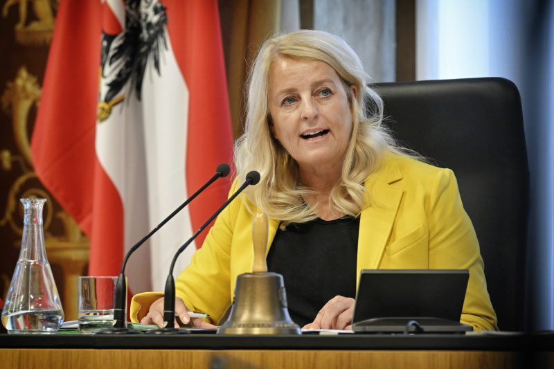 Bundesratspräsidentin Claudia Arpa (SPÖ) am Präsidium