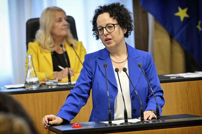 Am Rednerpult: Bundesrätin Christine Schwarz-Fuchs (ÖVP)