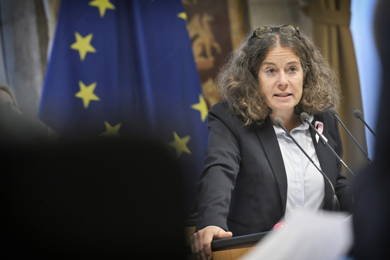 Am Rednerpult: Bundesrätin Elisabeth Kittl (GRÜNE)