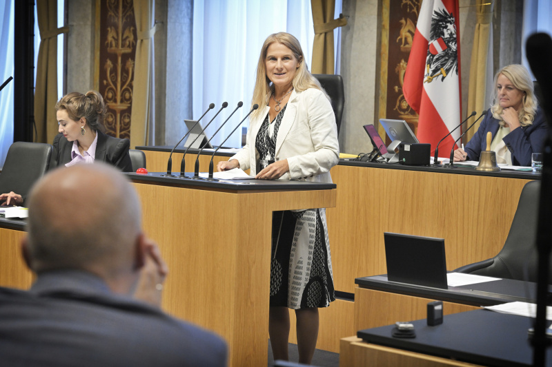 Am Rednerpult: Bundesrätin Elisabeth Grossmann (SPÖ)