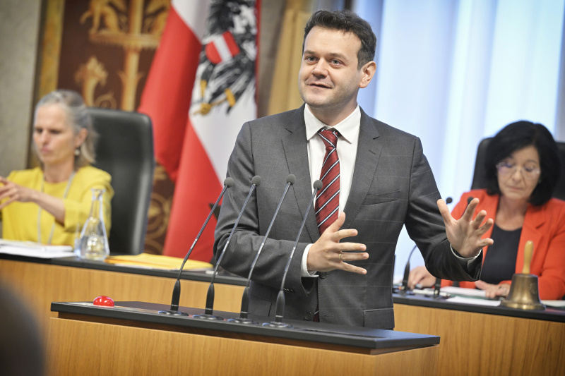 Am Rednerpult: Bundesrat Sacha Obrecht (SPÖ)