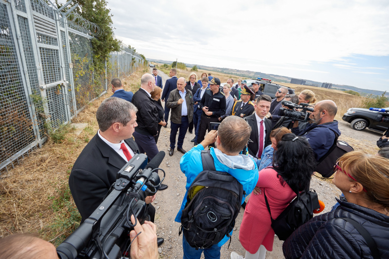 Nationalratspräsident Wolfgang Sobotka (ÖVP) und Vorsitzender der 49. Volksversammlung der Republik Bulgarien Rosen Zhelyazkov besuchen die Grenze