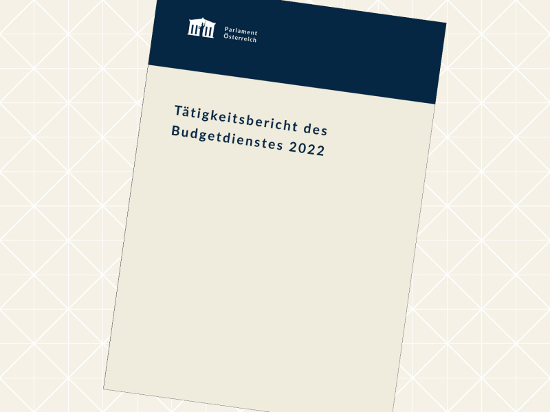 Tätigkeitsbericht des Budgetdienstes 2022
