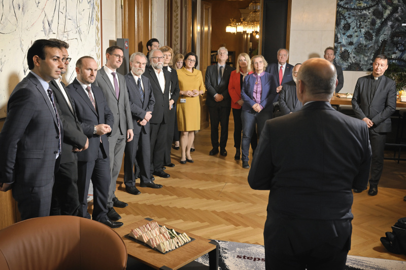 Begrüßung. Nationalratspräsident Wolfgang Sobotka (ÖVP)