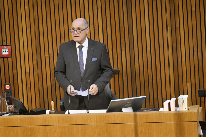 Nationalratspräsident Wolfgang Sobotka (ÖVP) am Präsidium