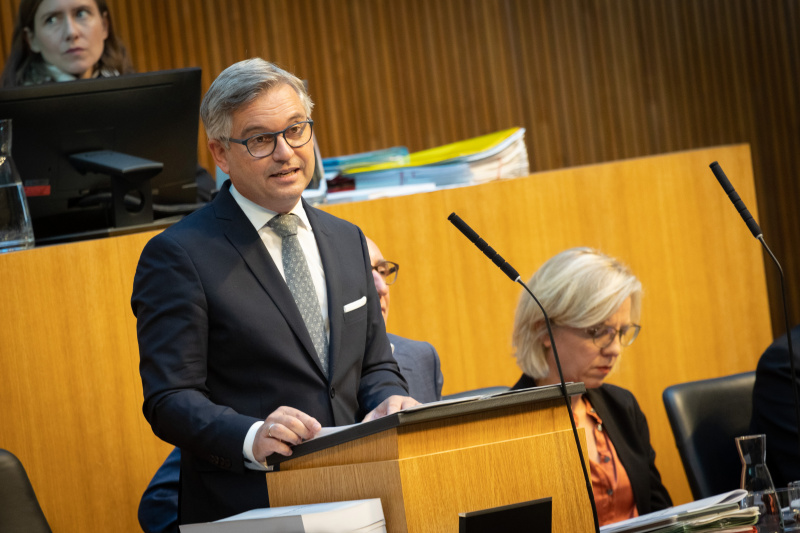 Budgetrede von Finanzminister Magnus Brunner (ÖVP)