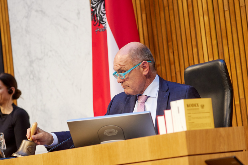 Nationalratspräsident Wolfgang Sobotka (ÖVP) am Präsidium