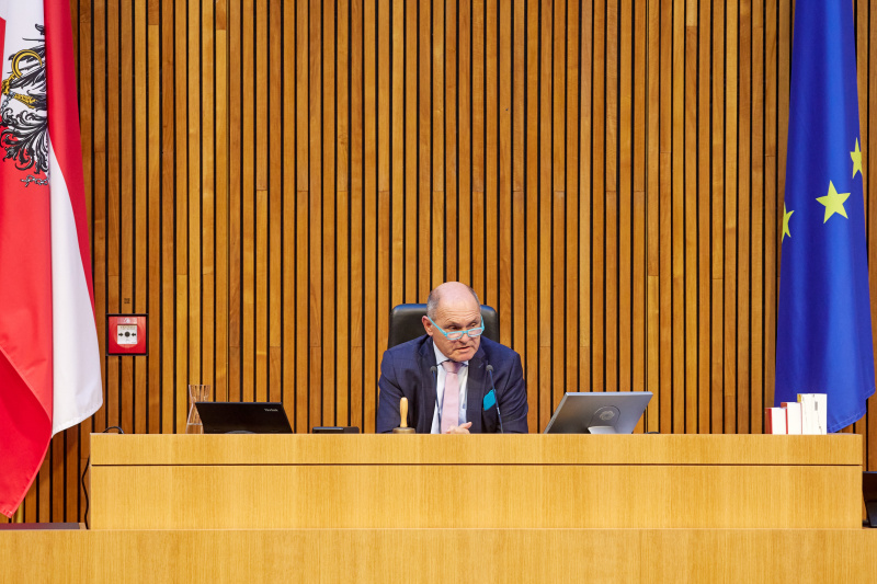 Nationalratspräsident Wolfgang Sobotka (ÖVP) am Präsidium