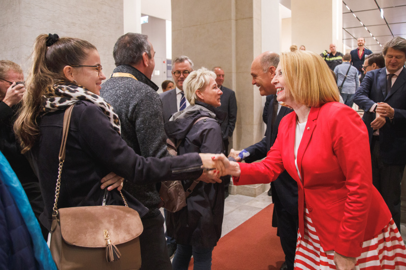 Zweite Nationalratspräsidentin Doris Bures (SPÖ), Veranstaltungsteilnehmer:innen