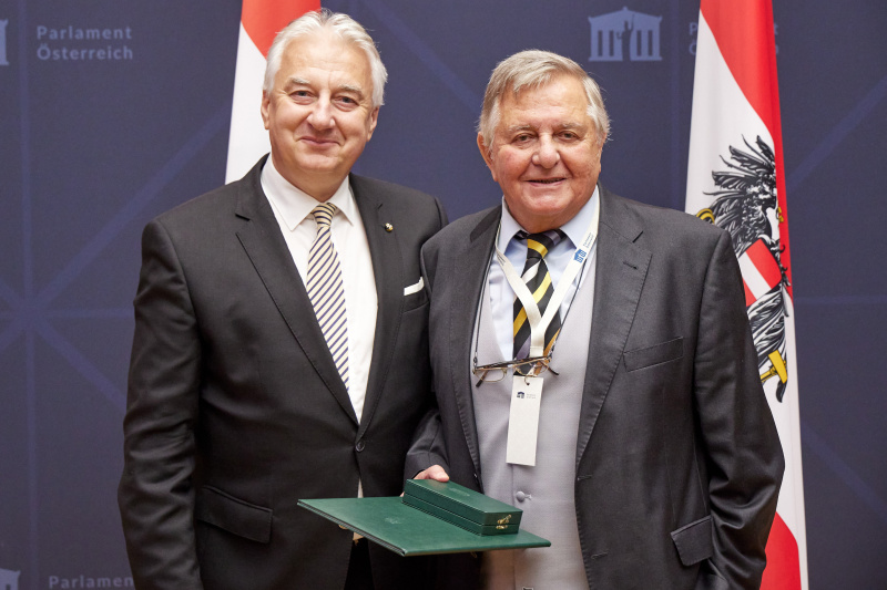 Von links: Stellvertretender Ministerpräsident von Ungarn Zsolt Semjèn, Norbert Van Handel