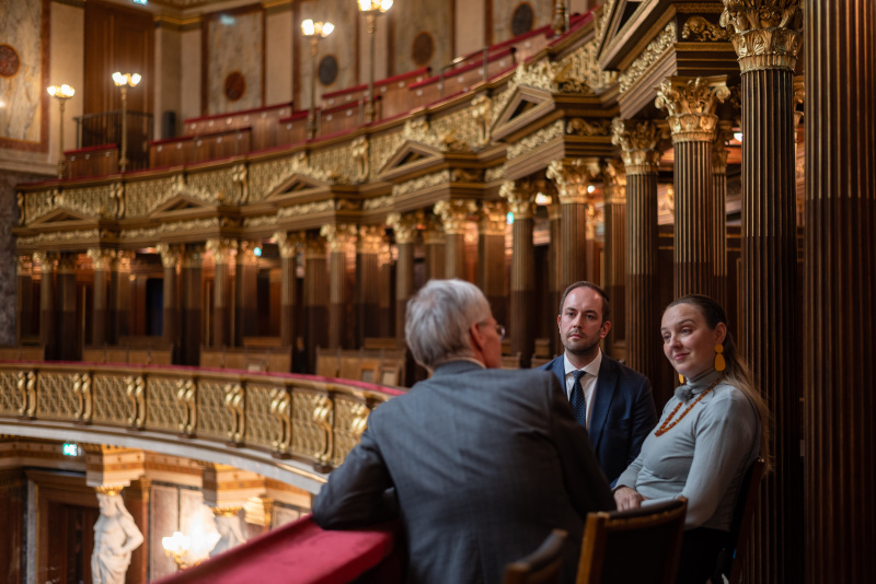 Von links: Christof Rattinger, Tatjana Lukáš