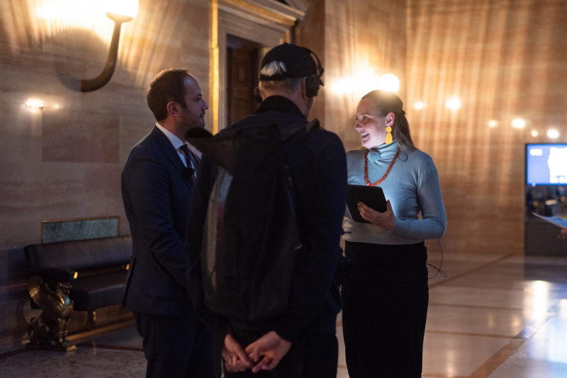 Von links: Christof Rattinger, Tatjana Lukáš