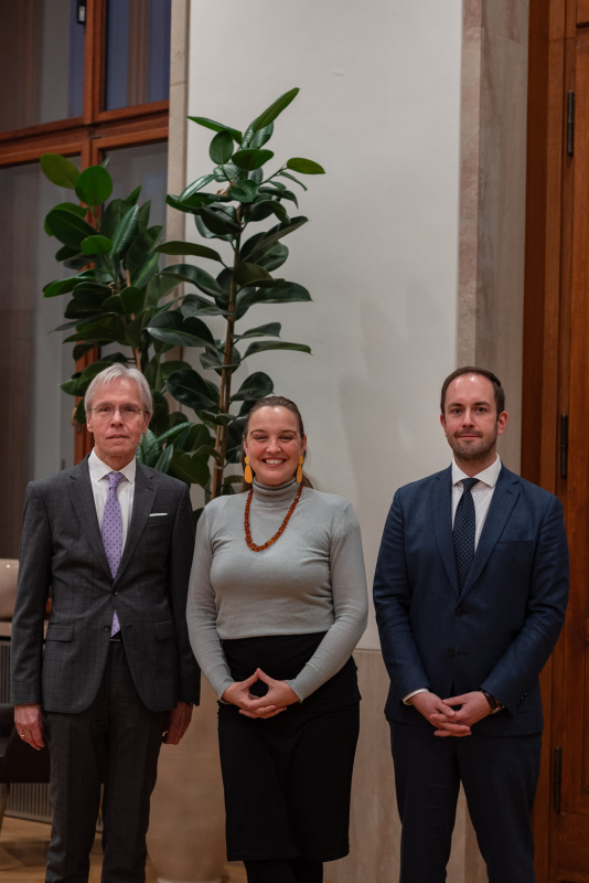 Von links: Alexander Somek, Tatjana Lukáš, Christof Rattinger