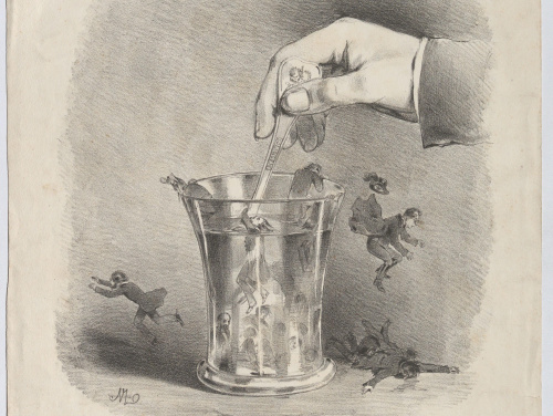 "Eine Auflösung." (Karikatur auf die Auflösung des Reichstags 1849)