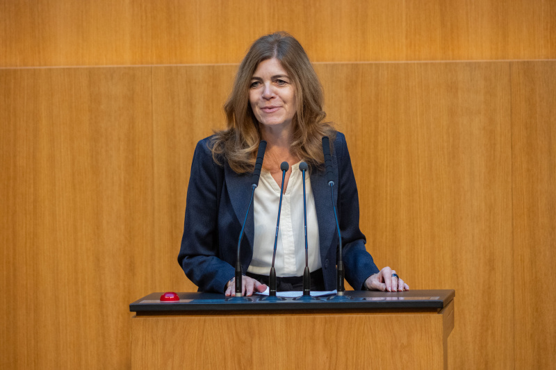 Am Rednerpult Nationalratsabgeordnete Angela Baumgartner (ÖVP)