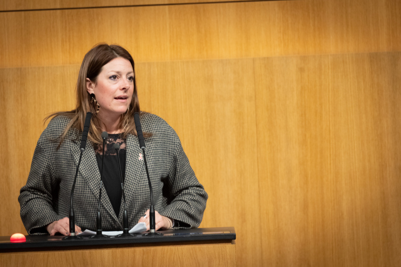 Am Rednerpult Nationalratsabgeordnete Katharina Kucharowits (SPÖ)