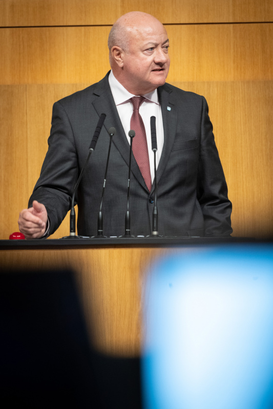 Am Rednerpult Nationalratsabgeordneter Christian Stocker (ÖVP)