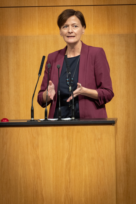 Am Rednerpult Nationalratsabgeordnete Sabine Schatz (SPÖ)