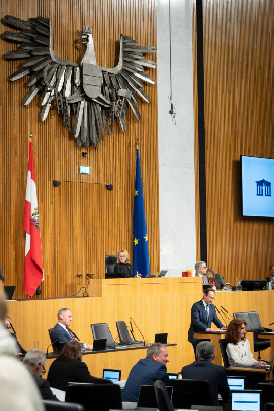 Am Rednerpult Nationalratsabgeordneter Andreas Minnich (ÖVP)
