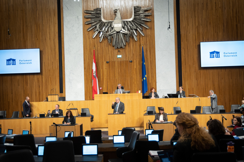 Am Rednerpult Nationalratsabgeordneter Christoph Matznetter (SPÖ)