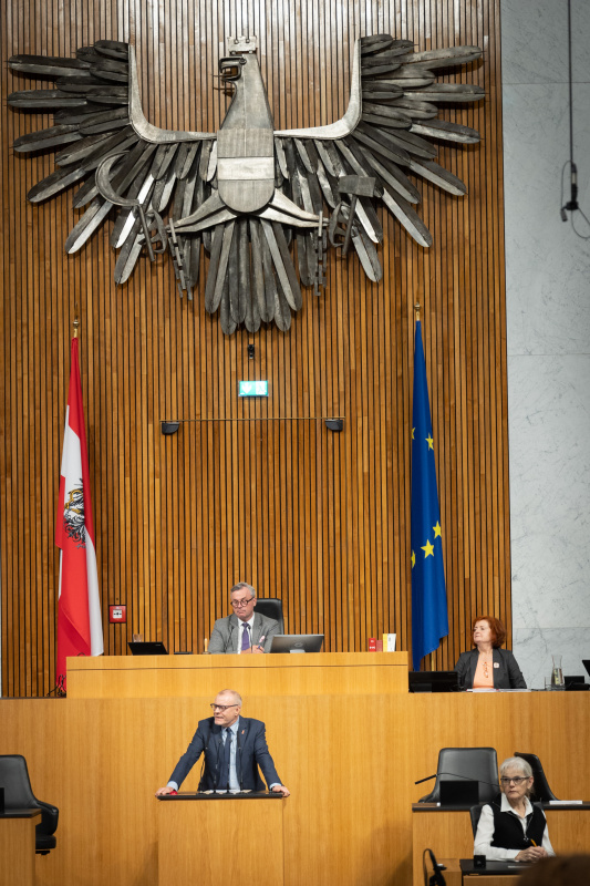 Am Rednerpult Nationalratsabgeordneter Harald Troch (SPÖ)