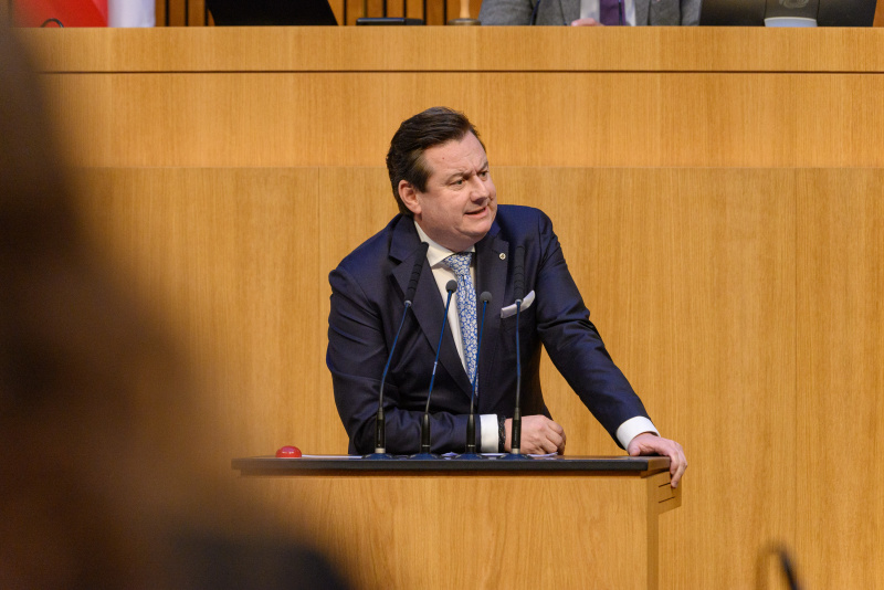 Am Rednerpult Nationalratsabgeordneter Kurt Egger (ÖVP)