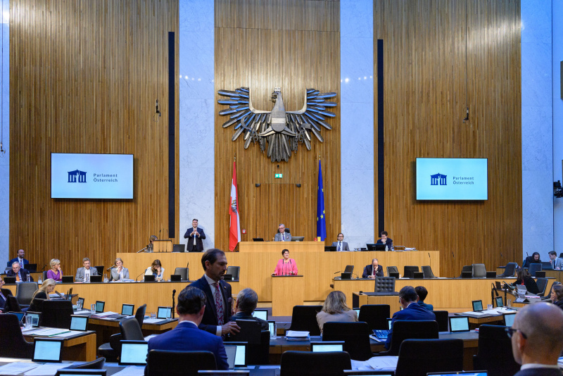 Am rednerpult Nationalratsabgeordnete Petra Bayr (SPÖ)