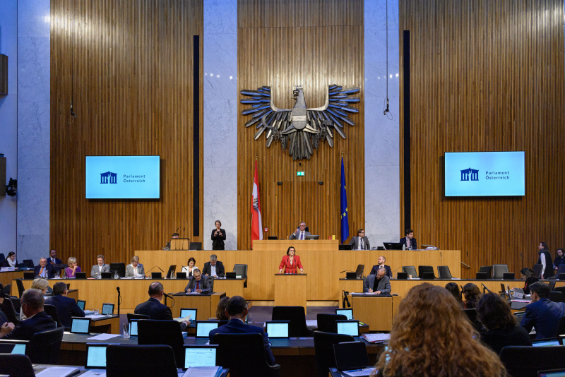 Am Rednerpult Nationalratsabgeordnete Gudrun Kugler (ÖVP)